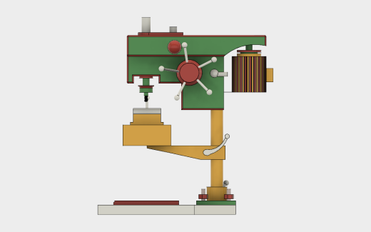 台钻【彩红网3D模型-caired.com】缩略图